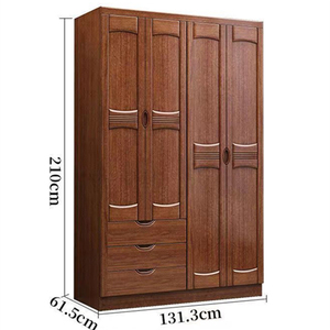 Mở rộng Gỗ thanh lịch cổ quần áo tủ quần áo lưu trữ Hộp văn phòng tập tin - Product Image 4