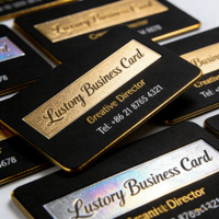 Cartes de visite personnalisées foncées pour les promoteurs de boîtes de nuit, cartes en papier phosphorescent avec réaction UV, cartes promotionnelles pour l'industrie de la vie nocturne