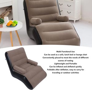 High Quality S Shaped <b>Inflatable</b> <b>Sofas</b> Velvet <b>Inflatable</b> Chairs and <b>Sofas</b> Portable Flocked Air <b>Sofa</b> for Home Living Room Lounge - Product Image 5