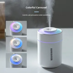 Humidificateur d'air portable USB pratique pour la maison, 180 ml, en plastique, brume d'eau ultrasonique, double humidification, diffuseur d'huiles aromatiques, humidistat - Product Image 4