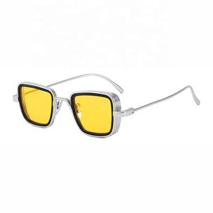 แว่นกันแดดกรอบโลหะหนาแนวย้อนยุคสำหรับผู้หญิง - Product Image 5