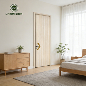Puertas Modernas de HDF con Diseños Nuevos para Dormitorio, Modelos de Melamina para Interiores, Puerta de Madera Sólida para <span class=keywords><strong>Casa</strong></span> - Product Image 3