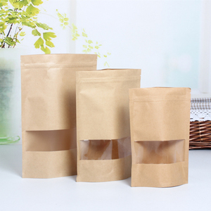 Écologique Personnalisé Imprimé Ziplock Pochette En Papier Kraft ~ - Product Image 5