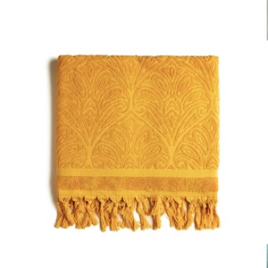 Tùy Chỉnh 100% Bông Jacquard Sợi Nhuộm Sang Trọng Thân Thiện Với Môi Bãi Biển Thổ Nhĩ Kỳ <span class=keywords><strong>Terry</strong></span> Khăn 300G-500G Sọc Mô Hình Mềm Thấm - Product Image 3