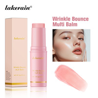 Baume multi-usages pour le cou, le visage et les lèvres, base de maquillage hydratante, marque privée, longue durée, hydratant, collagène rose, anti-rides, rebondissant