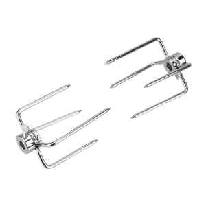 Parrilla de Carbón y Leña de Acero Inoxidable con Altura Ajustable Estilo Gaucho Argentino para Asado con <span class=keywords><strong>Kit</strong></span> de Rosticero - Product Image 3