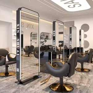 NOUVEAU Miroir mural LED moderne avec éclairage, style européen simple, pour hôtel, salon de coiffure - Product Image 1
