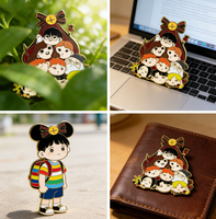 Maßgefertigter Zinklegierungs-Soft-Emaille-Pin für Charakterdesigns, Nationalfeiertag, Feen- und Sportthemen - Hergestellt in Chinesischer Handwerksfabrik