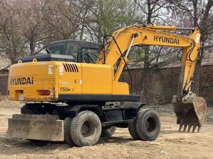 Excavadora de ruedas Hyundai de 15 toneladas, maquinaria de construcción usada con motor y bomba Cummins - Product Image 4
