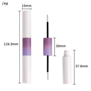 5 мл + 5 мл пластиковая двухсторонняя трубка для туши с кистью жидкая пустая двойная трубка - Product Image 4
