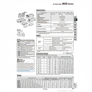 Pièces pneumatiques de MXS16-30B de table de glissière d'air pneumatique de SMC - Product Image 1