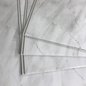 UK Netherlands Hot Sale 1 Meter Wide Light <strong>Grey</strong> Marble Bathroom PVC Wall <strong>Panel</strong> for Wet Wall Shower Wall <strong>Panel</strong> - Product Image 2