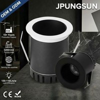 Downlight LED encastré en aluminium de qualité supérieure, découpe de 50 mm, CRI 98, IP44, spot COB, garantie 3 ans