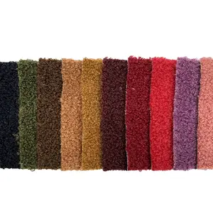 Toptan oturma odası kumaş kanepe için % 100% polyester teddy boucle kumaş döşemelik kumaş