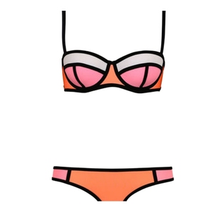 String deux pièces pour femmes haut à licou Triangle Bikini ensemble avec cravate côté bas Sexy maillot de bain maillots de bain - Product Image 5