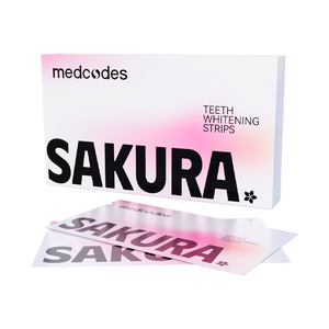 เมดโค้ดส์แผ่นฟอกสีฟัน 14 คู่ รสเชอร์รี่บลอสซั่มใส ช่วยขจัดคราบ ฟันขาวสะอาด ดูแลสุขภาพช่องปาก - Product Image 2