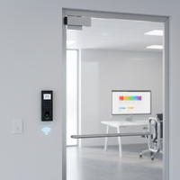 Sistema de Control de Acceso y Asistencia con Reconocimiento Facial y Huella Dactilar ADMS Biometric RFID Card ZK (Modelo: FacePro2)