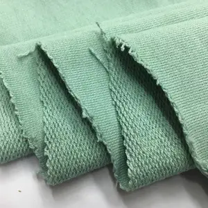 Tessuto in spugna di cotone traspirante personalizzato tessuto in spugna jacquard cotone di jersey lavorato a maglia t-shirt tessuto french terry