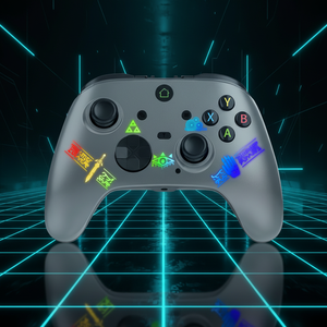 Manette <span class=keywords><strong>de</strong></span> jeu sans fil 2,4 G avec lumière RVB et double vibration pour Xbox Series S/X, stock d'usine, vente en gros, logo personnalisé - Product Image 5