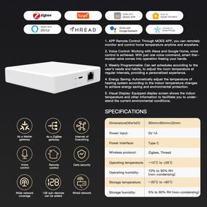 Matter Smart Gateway Zigbee Hub para Matter Light Switch Bombilla Sensor <span class=keywords><strong>Homekit</strong></span> Alexa Google Zigbee y dispositivos Thread - Product Image 3