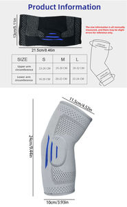 Attelle de compression pour le poignet de haute qualité, réglable, souple, élastique, de protection sportive, tricotée, avec fermeture à boucle - Product Image 4