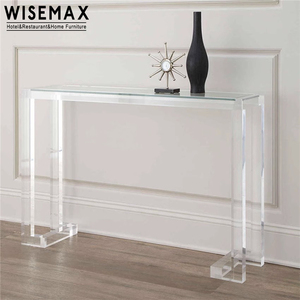 WISEMAX FURNITURE Nordic toletta mobili moderni in acrilico tavoli consolle in vetro di plastica acrilica trasparente per soggiorno - Product Image 2