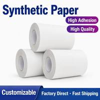 Flexibler Synthetischer Papieraufkleber für Gerippte Behälteretikettierung 62g Glassine-Liner GE801 Klebstoff für Wein- und Getränkefabriken