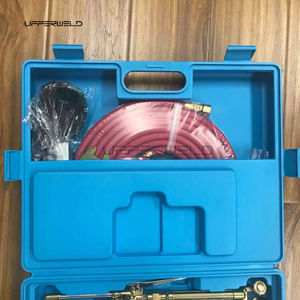 Oksijen ve asetilen gaz kesme meşale ile taşınabilir oksi lehimleme kaynakçı aracı Set iki hortum basınç regülatörleri ve göstergeleri - Product Image 4