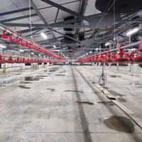 Ventilateur de préchauffage robuste pour cheminée d'admission d'air, moteur AC pour la ventilation des bâtiments d'élevage et d'épouvillonnage à grande envergure