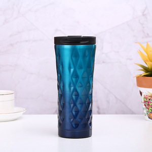 Taza de café de acero inoxidable de doble capa Popular de 17Oz y 500ml, taza de café aislada, vaso con logotipo personalizado con tapa - Product Image 5