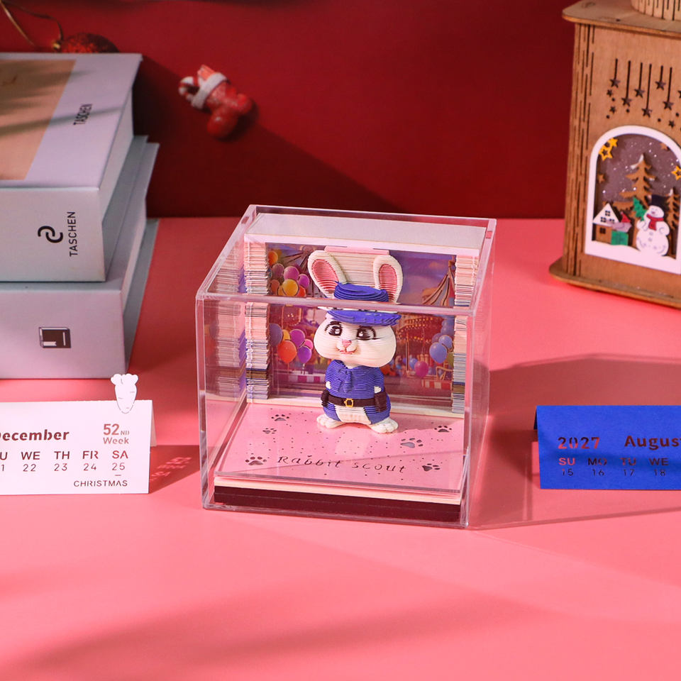 Note Pad Multicolour Rabbit Scout Collectible Gift Custom Logo Kawaii Desk Ornament Hot ...