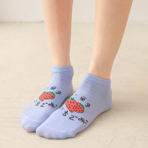 <b>Cute</b> <b>Bear</b> Print Ankle Socks For Women Breathable Cotton Blend Low Cut Casual Socks Spring Summer Fashion Style - Product Image 4