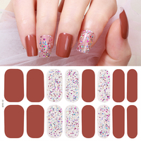 Kit de Décoration d'Ongles DIY : Autocollants Scintillants Non Toxiques, Bandes de Vernis, Fournitures pour Ongles