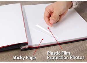 Scrapbook <span class=keywords><strong>Album</strong></span> <span class=keywords><strong>Photo</strong></span> personnalisé avec Film de protection, scrapbooking auto-adhésif en lin, livre mémoire Vintage <span class=keywords><strong>à</strong></span> <span class=keywords><strong>Pages</strong></span> vierges - Product Image 4