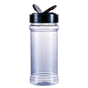 Preferred PET Clear Salt and Pepper Shaker 100ml Plastic Spice Bottle Jar Container With Hole Cap For Kitchen BBQ Seasoning