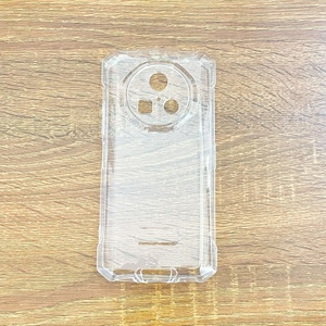 Blade 20 Turbo Case With Screen Protector Gatita Sierra Clear Phone Case Compatible With IPhone 15 Plus, Hand Grippy Shockproof Anti Yellowing Hard Plastic Frame With Easy Clean Transparent PC Back Cover