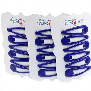 18 fermagli per capelli in plastica, fermagli per capelli blu royal, stile elegante per uniforme scolastica, per ragazze, per feste - Product Image 1