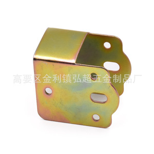 Furniture Hinge Iron 60x48x35mm Color Zinc Plating Surface Mount Support For <b>Bed</b> Frame - Product Image 2