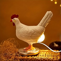 Poulet oeuf lampe bureau ornements coq oeuf LED veilleuse pour chambre salon nordique fête décoration de la maison accessoires