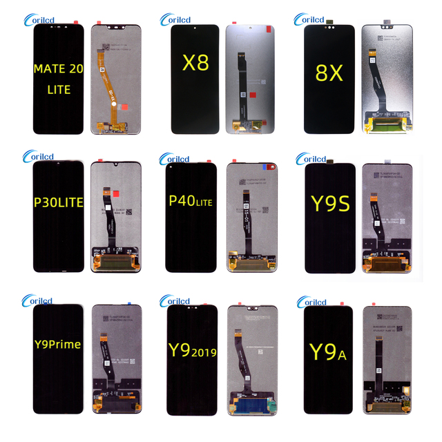 Digitizer Original Mobile Phone Lcds for HUAWEI Y9 2019 Screen Y9 Prime 2019 Y9S Y9A Lcd Screen Replacement Lcd Display