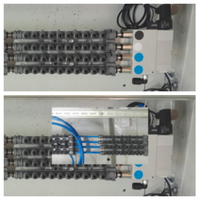 2 Inlet 20 Outlet Distributor Udara Plastik Fitting Penyegel Otomatis Multi-Port Air Splitter Katup Distribusi Pneumatik