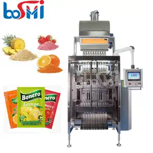 Automatic multi track 3 side seal sachet drink mixed powder filling packing machine vertical powder packaging machine