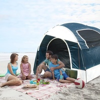En Stock haute qualité 250*250*200CM SUV Camping tente voiture botte Extension hayon coffre tente 4-6 personne 8ft bleu pour Camping