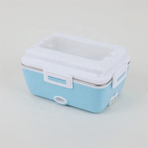 Fiambrera portátil de calefacción eléctrica aislada con <span class=keywords><strong>termo</strong></span> térmico autocalentable calentador de alimentos para oficina escuela camión coche al aire libre - Product Image 4