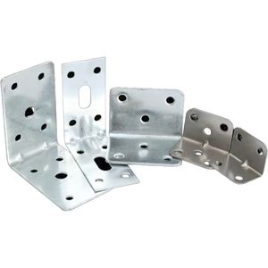 Connecteurs <span class=keywords><strong>d</strong></span>'<span class=keywords><strong>angle</strong></span> en L en acier galvanisé OEM à bas prix – Matériaux de connexion métalliques <span class=keywords><strong>pour</strong></span> bois et charpente - Product Image 1