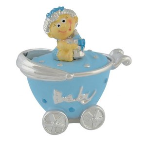 Silla de Auto y Cochecito PRAM Azul Claro con Juguete - Product Image 1