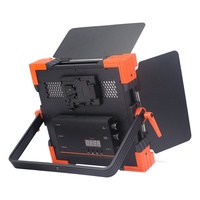 Lumière vidéo bicolore 85W 600 LED CRI95 DMX512 avec refroidissement sans ventilateur, batterie V-Mount pour photographie de studio et réalisation de films