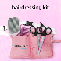 Kit de jeu de beauté pour filles, équipements de salon simulés avec des accessoires amusants, gel pour cheveux, permanente électrique et sèche-cheveux jouets