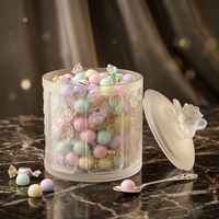Pot à bonbons en cristal Liuli classique personnalisé avec conservation de la fraîcheur, rangement multifonctionnel pour la cuisine, design vintage