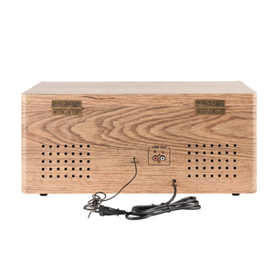 <span class=keywords><strong>Tourne</strong></span>-<span class=keywords><strong>disque</strong></span> vinyle en bois tendance, Hi-Fi, trois vitesses, style rétro, avec lecteur de cassettes – Meilleures ventes - Product Image 6